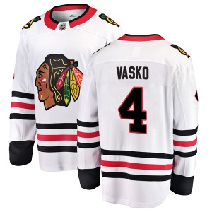 Elmer Vasko Chicago Blackhawks Fanatics Branded Breakaway Away Jersey (White)