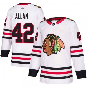 Nolan Allan Chicago Blackhawks Adidas Youth Authentic Away Jersey (White)