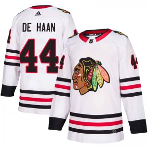 Calvin de Haan Chicago Blackhawks Adidas Youth Authentic Away Jersey (White)
