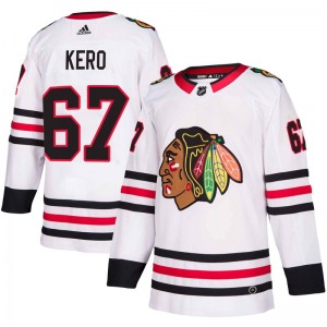 Tanner Kero Chicago Blackhawks Adidas Youth Authentic Away Jersey (White)