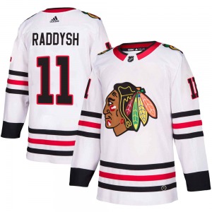 Taylor Raddysh Chicago Blackhawks Adidas Youth Authentic Away Jersey (White)