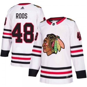 Filip Roos Chicago Blackhawks Adidas Youth Authentic Away Jersey (White)