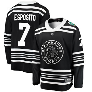 Phil Esposito Chicago Blackhawks Fanatics Branded Breakaway 2019 Winter Classic Jersey (Black)