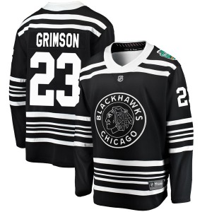 Stu Grimson Chicago Blackhawks Fanatics Branded Breakaway 2019 Winter Classic Jersey (Black)