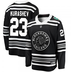 Philipp Kurashev Chicago Blackhawks Fanatics Branded Breakaway 2019 Winter Classic Jersey (Black)
