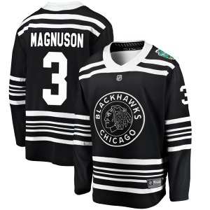 Keith Magnuson Chicago Blackhawks Fanatics Branded Breakaway 2019 Winter Classic Jersey (Black)