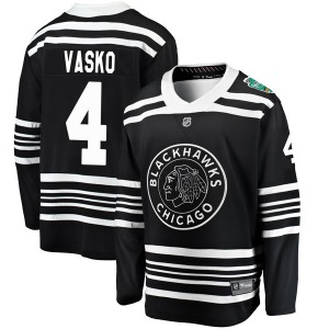 Elmer Vasko Chicago Blackhawks Fanatics Branded Breakaway 2019 Winter Classic Jersey (Black)