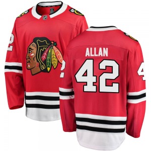 Nolan Allan Chicago Blackhawks Fanatics Branded Youth Breakaway Home Jersey (Red)
