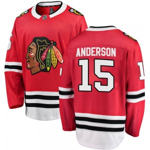 Joey Anderson Chicago Blackhawks Fanatics Branded Youth Breakaway Home Jersey (Red)