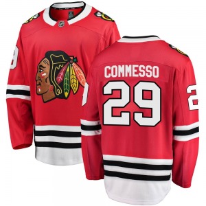 Drew Commesso Chicago Blackhawks Fanatics Branded Youth Breakaway Home Jersey (Red)