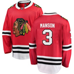 Dave Manson Chicago Blackhawks Fanatics Branded Youth Breakaway Home Jersey (Red)