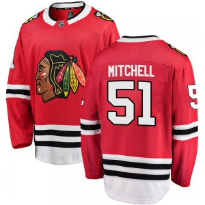 Ian Mitchell Chicago Blackhawks Fanatics Branded Youth Breakaway Home Jersey (Red)