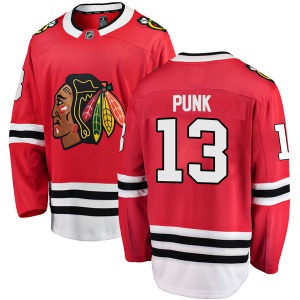 CM Punk Chicago Blackhawks Fanatics Branded Youth Breakaway Home Jersey (Red)