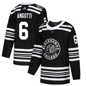 Lou Angotti Chicago Blackhawks Adidas Authentic 2019 Winter Classic Jersey (Black)