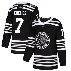 Chris Chelios Chicago Blackhawks Adidas Authentic 2019 Winter Classic Jersey (Black)