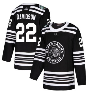 Brandon Davidson Chicago Blackhawks Adidas Authentic 2019 Winter Classic Jersey (Black)