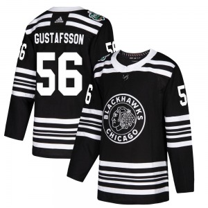 Erik Gustafsson Chicago Blackhawks Adidas Authentic 2019 Winter Classic Jersey (Black)