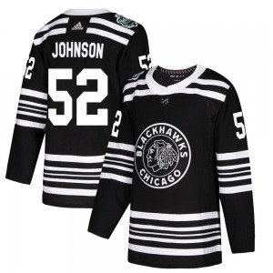 Reese Johnson Chicago Blackhawks Adidas Authentic 2019 Winter Classic Jersey (Black)