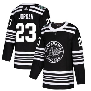 Michael Jordan Chicago Blackhawks Adidas Authentic 2019 Winter Classic Jersey (Black)