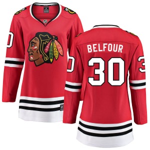 ED Belfour Chicago Blackhawks Fanatics Branded Women's Breakaway Home Jersey (Red)