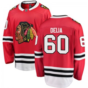 Collin Delia Chicago Blackhawks Fanatics Branded Breakaway Home Jersey (Red)