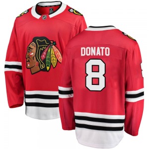 Ryan Donato Chicago Blackhawks Fanatics Branded Breakaway Home Jersey (Red)