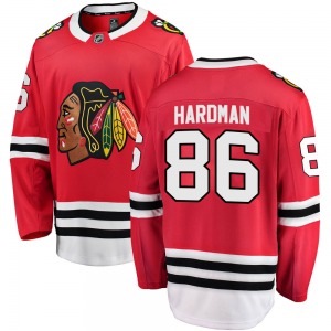 Mike Hardman Chicago Blackhawks Fanatics Branded Breakaway Home Jersey (Red)