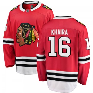 Jujhar Khaira Chicago Blackhawks Fanatics Branded Breakaway Home Jersey (Red)