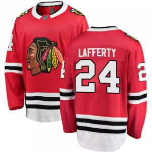 Sam Lafferty Chicago Blackhawks Fanatics Branded Breakaway Home Jersey (Red)