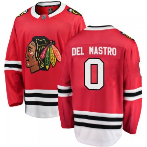 Ethan Del Mastro Chicago Blackhawks Fanatics Branded Breakaway Home Jersey (Red)