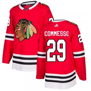 Drew Commesso Chicago Blackhawks Adidas Authentic Home Jersey (Red)