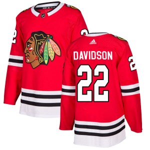 Brandon Davidson Chicago Blackhawks Adidas Authentic Home Jersey (Red)