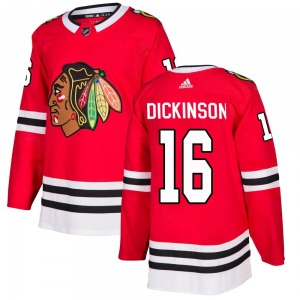Jason Dickinson Chicago Blackhawks Adidas Authentic Home Jersey (Red)
