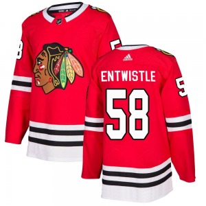 Mackenzie Entwistle Chicago Blackhawks Adidas Authentic MacKenzie Entwistle Home Jersey (Red)