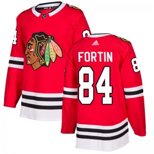 Alexandre Fortin Chicago Blackhawks Adidas Authentic Home Jersey (Red)