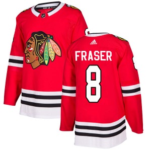 Curt Fraser Chicago Blackhawks Adidas Authentic Home Jersey (Red)