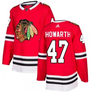 Kale Howarth Chicago Blackhawks Adidas Authentic Home Jersey (Red)