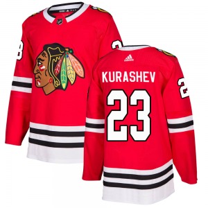 Philipp Kurashev Chicago Blackhawks Adidas Authentic Home Jersey (Red)