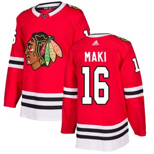 Chico Maki Chicago Blackhawks Adidas Authentic Home Jersey (Red)