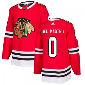 Ethan Del Mastro Chicago Blackhawks Adidas Authentic Home Jersey (Red)