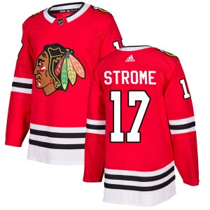 Dylan Strome Chicago Blackhawks Adidas Authentic Home Jersey (Red)