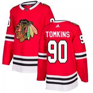 Matt Tomkins Chicago Blackhawks Adidas Authentic Home Jersey (Red)