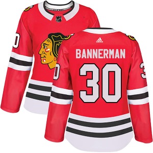 Murray Bannerman Chicago Blackhawks Adidas Women's Authentic Home Jersey (Red)