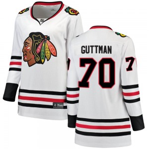Cole Guttman Chicago Blackhawks Fanatics Branded Women's Breakaway Away Jersey (White)