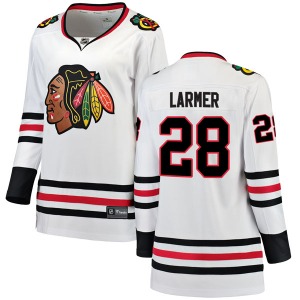 Steve Larmer Chicago Blackhawks Fanatics Branded Women's Breakaway Away Jersey (White)