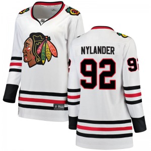 Alexander Nylander Chicago Blackhawks Fanatics Branded Women's Breakaway Away Jersey (White)