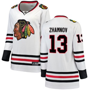 Alex Zhamnov Chicago Blackhawks Fanatics Branded Women's Breakaway Away Jersey (White)