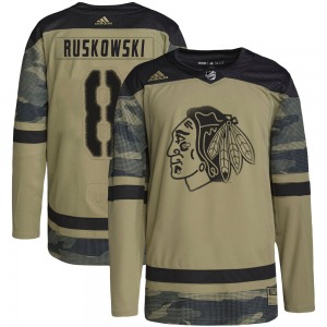 Terry Ruskowski Chicago Blackhawks Adidas Youth Authentic Military Appreciation Practice Jersey (Camo)