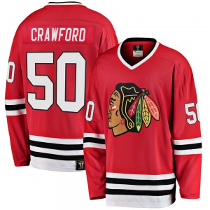Corey Crawford Chicago Blackhawks Fanatics Branded Youth Premier Breakaway Heritage Jersey (Red)