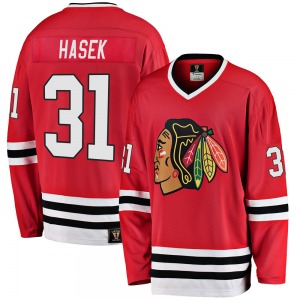 Dominik Hasek Chicago Blackhawks Fanatics Branded Youth Premier Breakaway Heritage Jersey (Red)